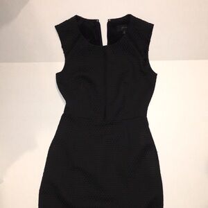 J.Crew Black Textured Sleeveless Sheath Dress – Size 0